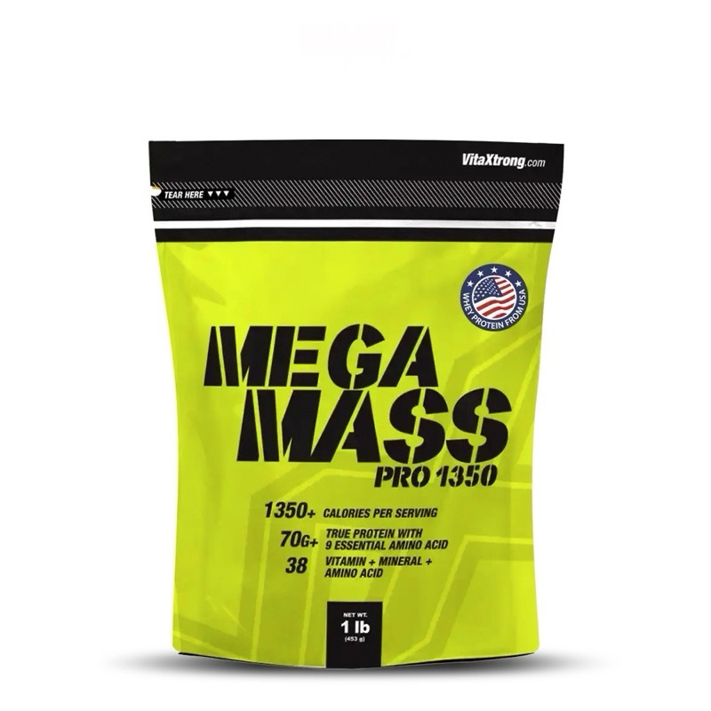 VITAXTRONG MEGA MASS PRO 1350 1 LB เพิ่มน้ำหนัก เพิ่มกล้ามเนื้อ