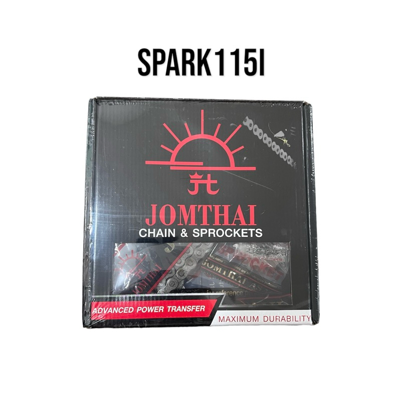 ชุดโซ่สเตอร์ Jomthai พระอาทิตย์ สำหรับ Spark115i เบอร์ 428 14T-40T-106L ของแท้ ได้ทั้งชุด คุณภาพดี มอเตอร์ไซค์