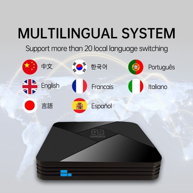 2023 กล่อง Android TV ใหม่ + GAME BOX G5 2in1 4K HD เกมคอนโซล 10,000 Retro Classic Game TV Box + Dua