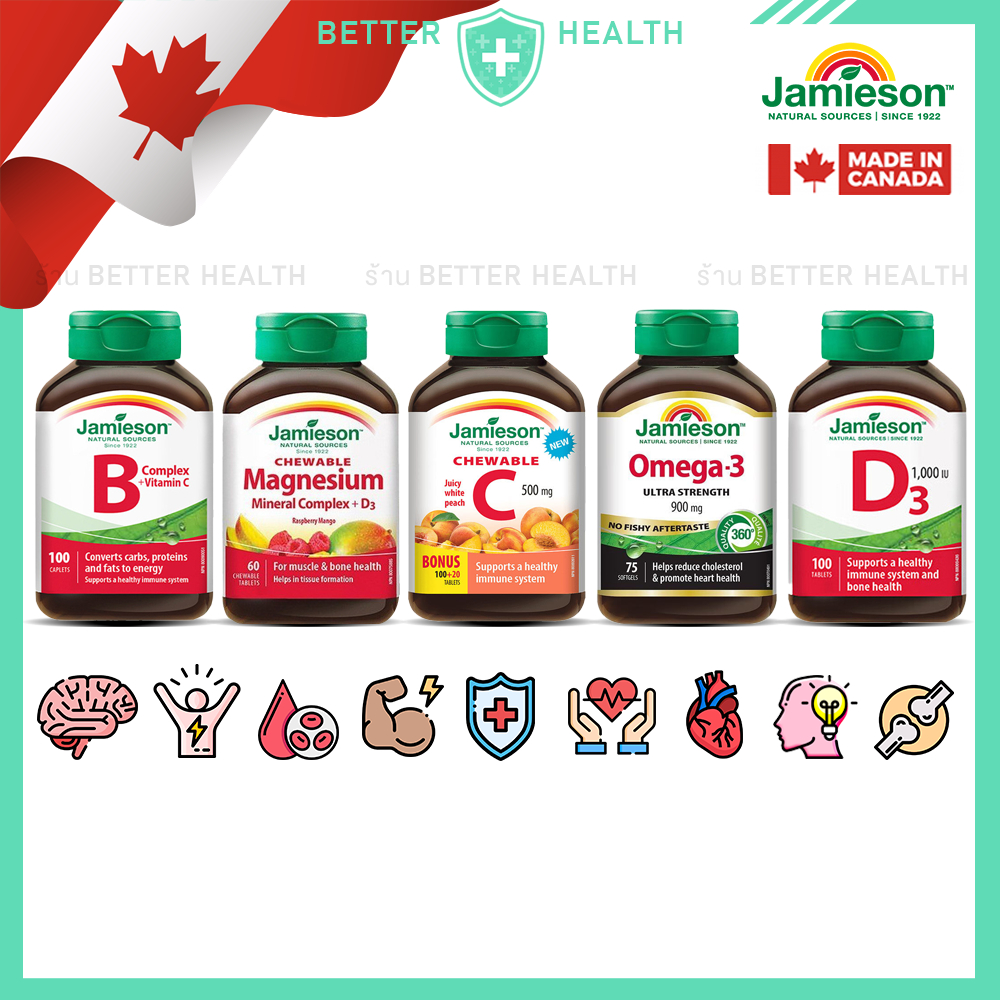 JAMIESON NATURAL SOURCES Products imported from Canada