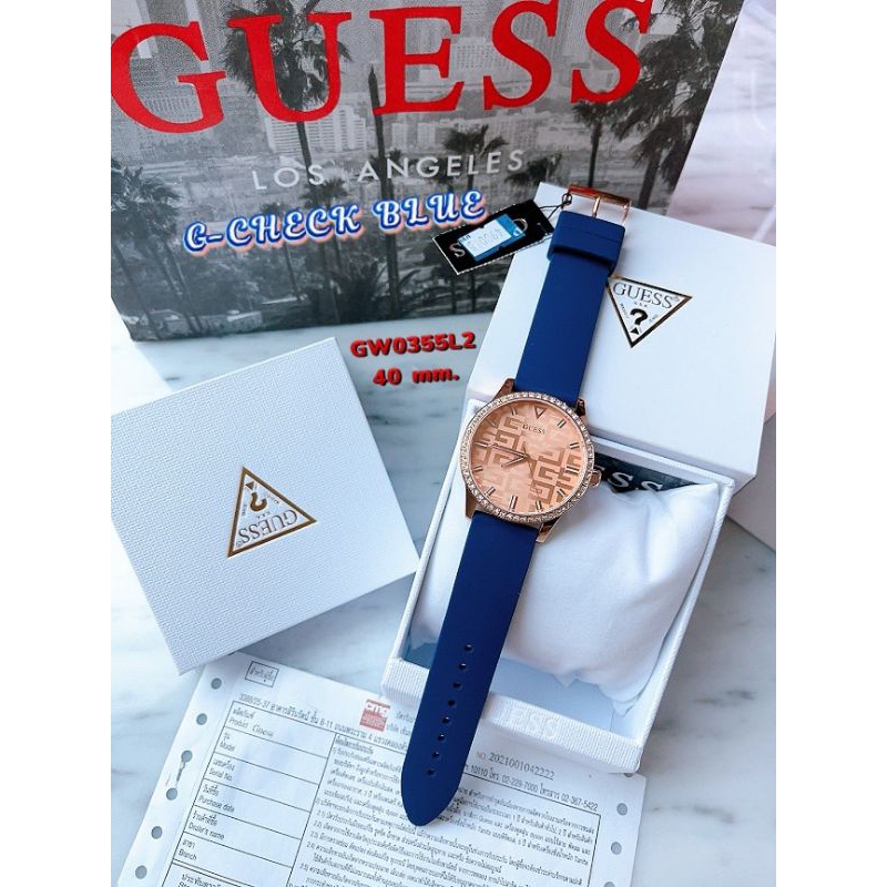 🌻นาฬิกา Guess GW0355L2 G-Check BLUE