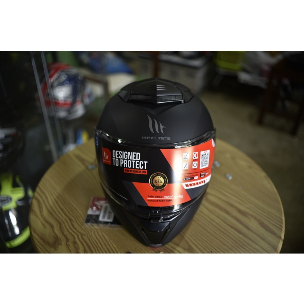 MT HELMETS ATOM2 SV MATT BLACK