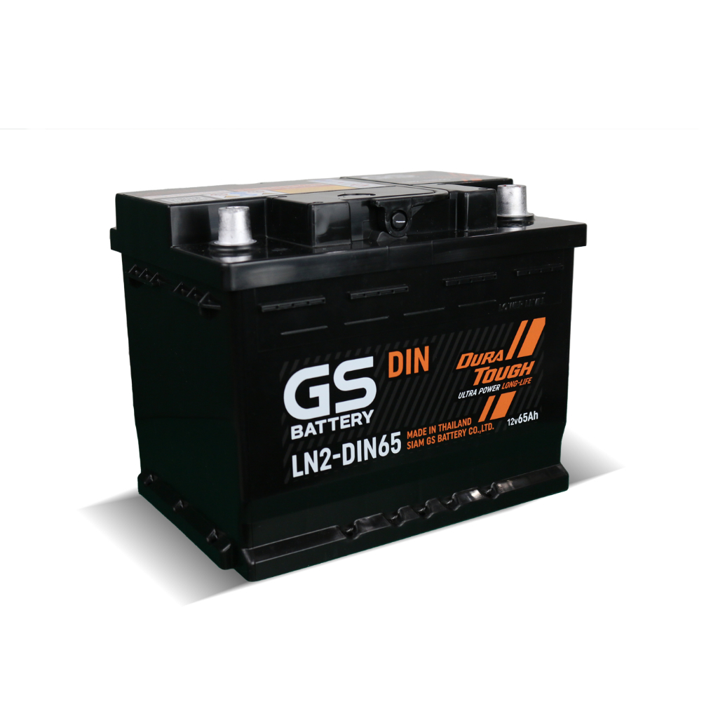 ⚡️แบตเตอรี่รถยนต์ แบตขั้วจม LN2-MF DIN65 GS Battery  แบตกึ่งแห้ง- 65 แอมป์