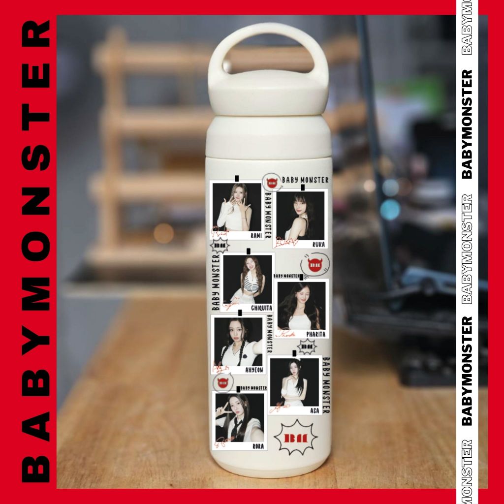 แก้วสกรีนลายรูปถ่าย Babymonster : เบบี้มอนสเตอร์