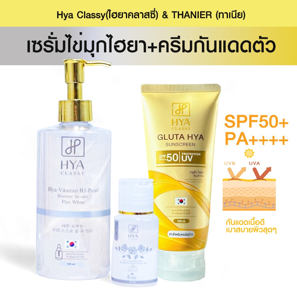 โปรเซรั่ม+กันแดดทาตัวคลาสซี่