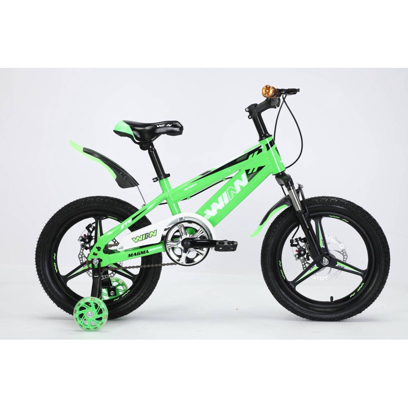 จักรยานเด็ก 16นิ้ว WINN MAGMA ล้อแม็กซ์ มีโช๊คหน้า ดิสเบรคหน้า หลัง