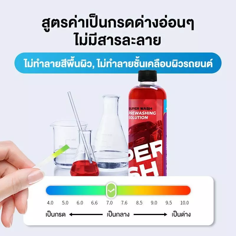 น้ำยาขจัดคราบก่อนล้างรถยนต์ Super Wash เกิดฟองเร็ว คงความสว่างสารหล่อลื่น ขจัดคราบอย่างรวดเร็ว สูตรที่เป็นมิตรต่อสิ่งแวด thumbnail 4