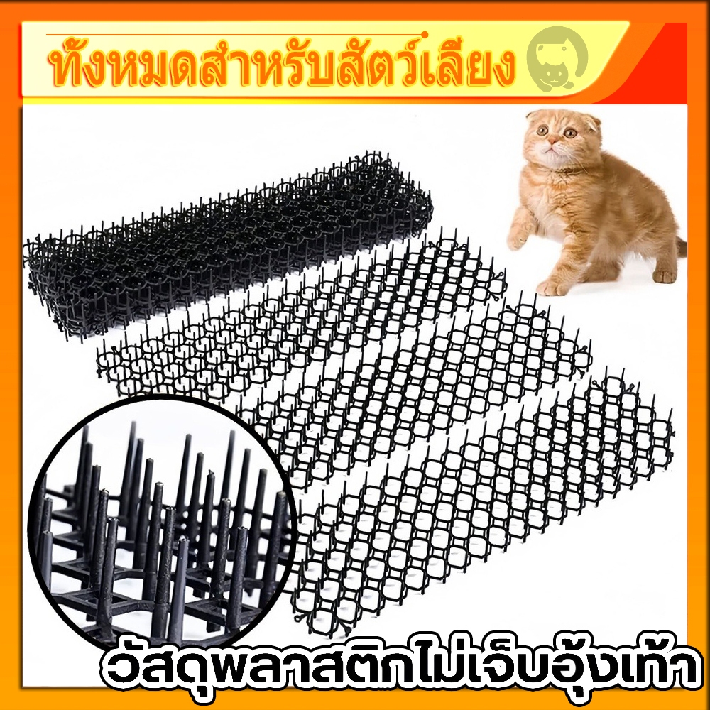 หนามไล่แมว ปลอดภัยที่ไล่แมว ที่กันแมว ที่ไล่แมว หนามกันแมว แผงกันแมว ไล่แมว ไล่แมวไม่ให้ขั้นรถ หนามไล่สุนัข พร้อมส่ง