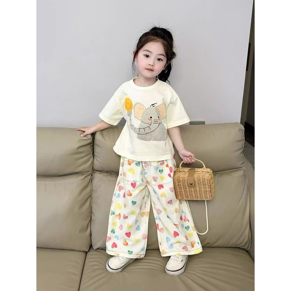 พร้อมส่ง ชุดลูกเสื้อ+กางเกงขายาว ใส่ได้ทั้งชายและหญิง เสื้อผ้าไหมนม กางเกงผ้าเกล็ดปลา