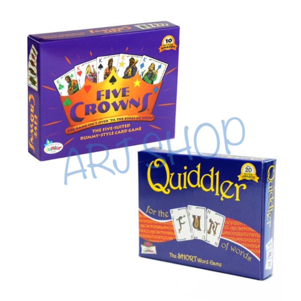 Five crowns / Quiddler Board Game for the fun - บอร์ดเกม ตัวตลก เกมสำหรับครอบครัว