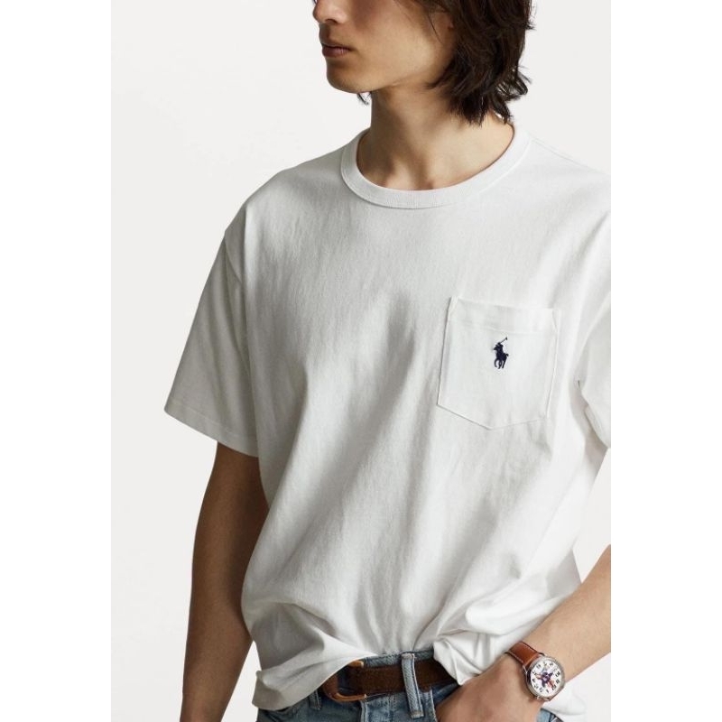 เสื้อยืดคอกลม Polo หลากสี มีกระเป๋าหน้า