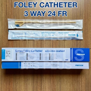 สายสวนปัสสาวะ 3 ทาง เบอร์ 16 , 18 , 20 , 22 , 24 Foley Catheter 3 way ยี่ห้อ PROTECH