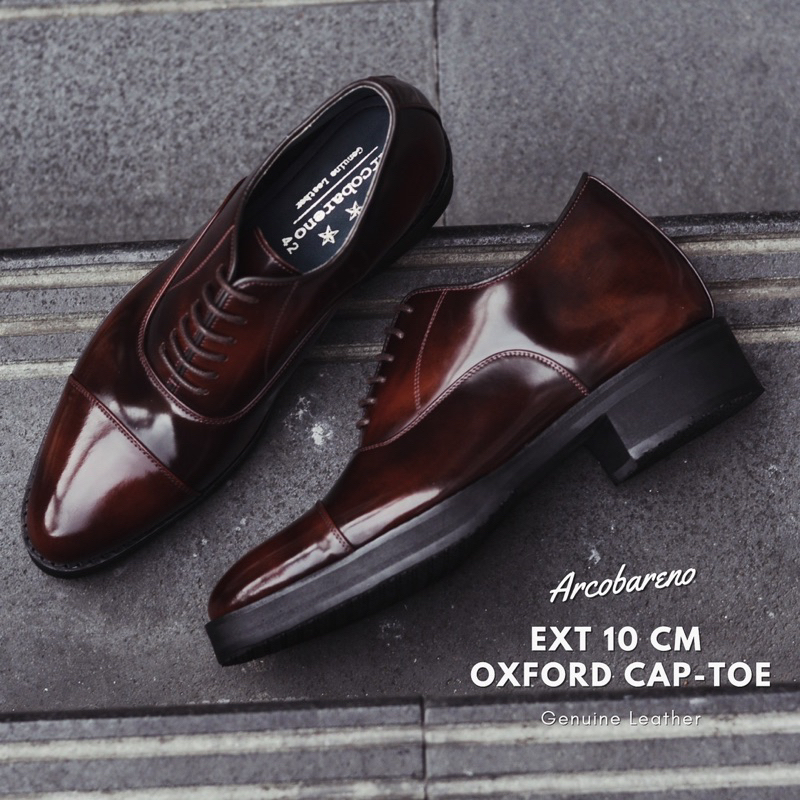 502-1 EXT 6 CM และ 10 CM Oxford Cap Toe PianoBlack & รูปที่ 7