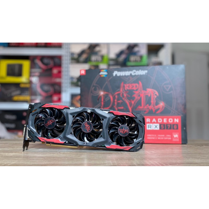 การ์ดจอ POWER COLOR RX 570 4GB RED DEVIL