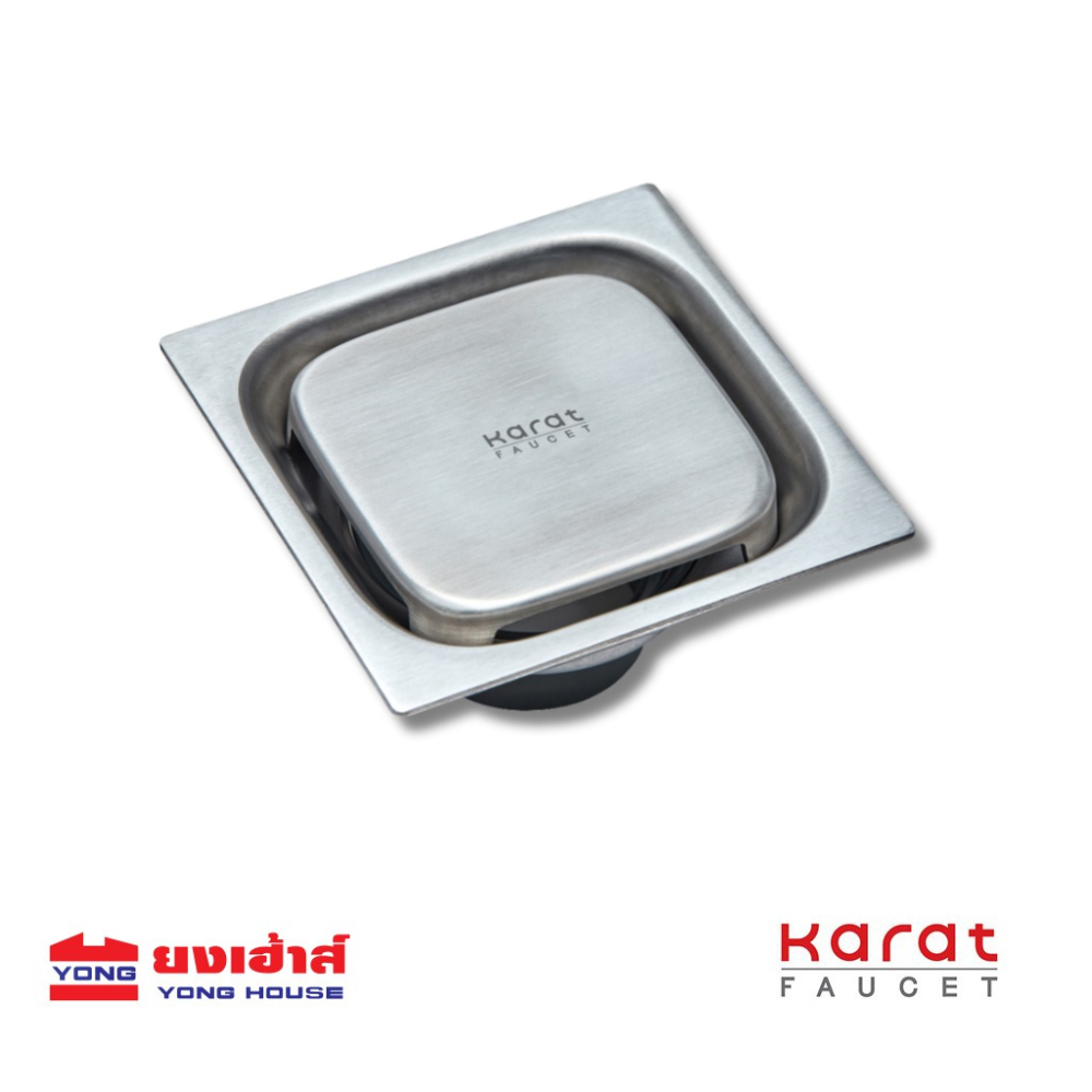 Karat Faucet ตะแกรงระบายน้ำทิ้งแบบเหลี่ยม รุ่น KA-01-834-WTS