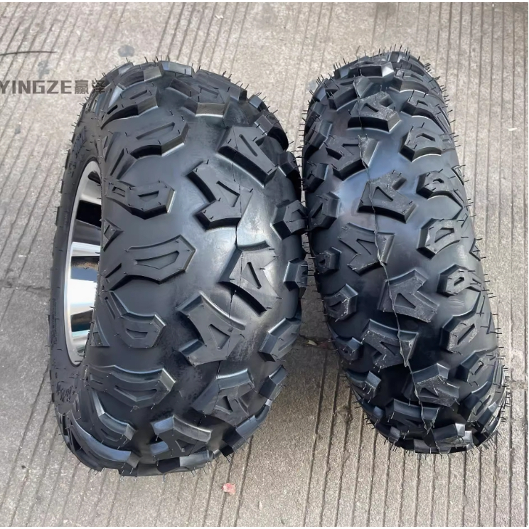 ล้อ ATV Go-Kart อุปกรณ์เสริมรถจักรยานยนต์ 23X7-10 22X10-10 นิ้วล้ออลูมิเนียมยางหนา