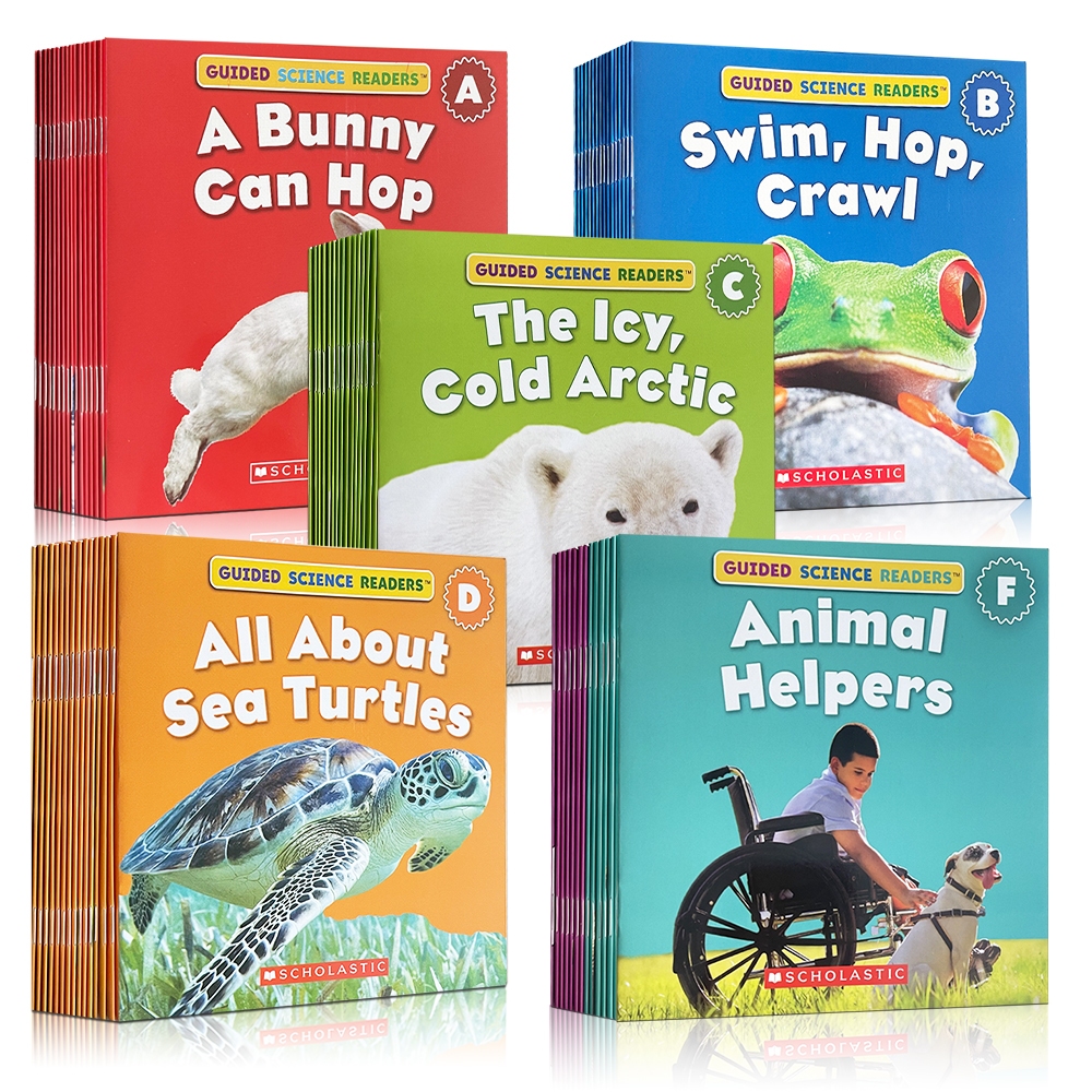 Guided Science Readers Level A-F Children's Popular Science Picture Books Educational English Learning Book for Kids