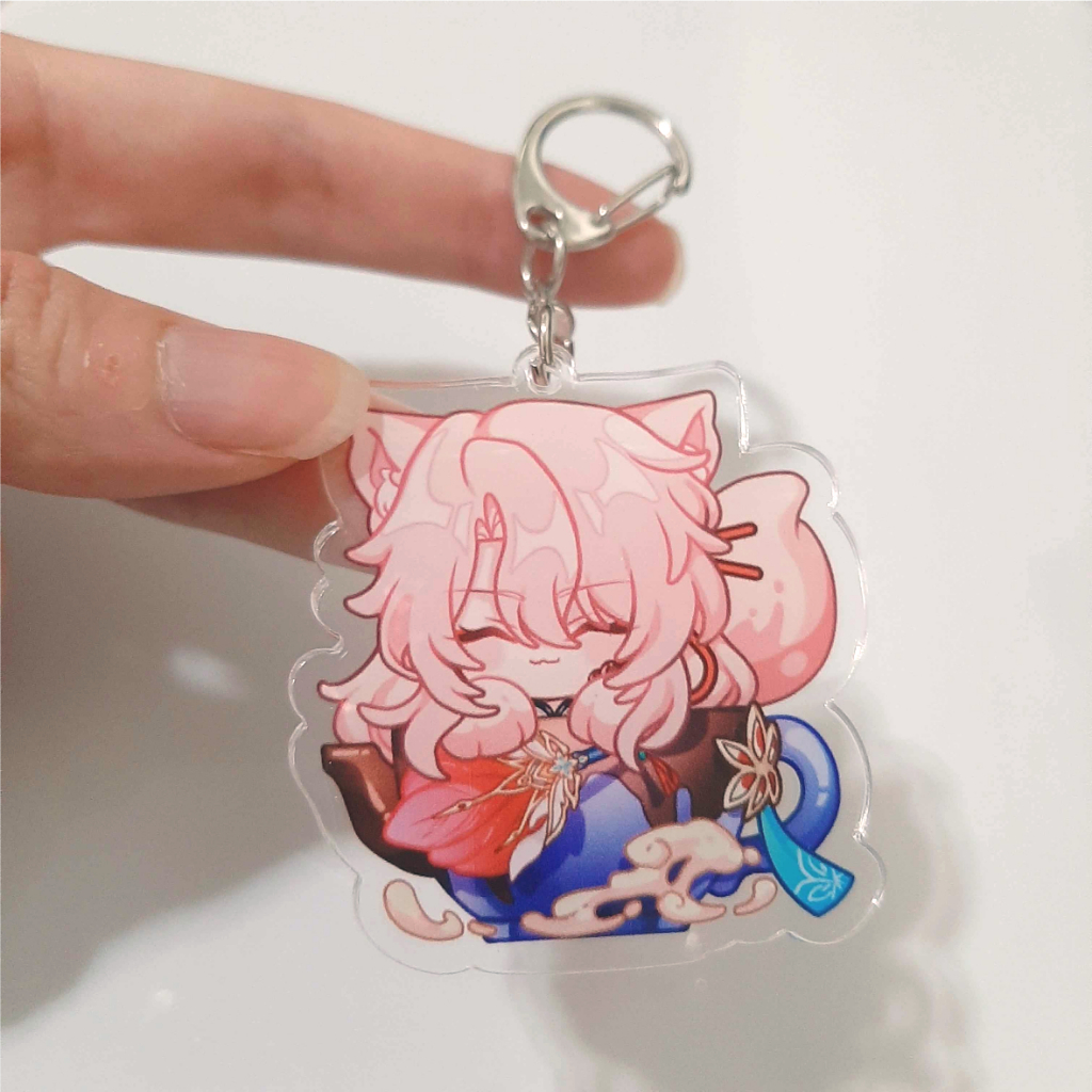 พวงกุญแจอะคริลิก5cm แฟนอาร์ต รางดาว (Honkai Star Rail) | set แก้ว Robin Firefly Jiaoqiu Kafka Boothill Argenti Sparkle