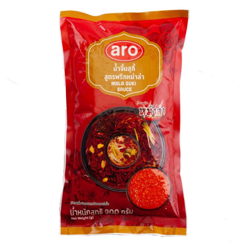 เอโร่ น้ำจิ้มสุกี้ สูตรหม่าล่า 900 กรัม ARO น้ำจิ้ม สุกี้ หมาล่า