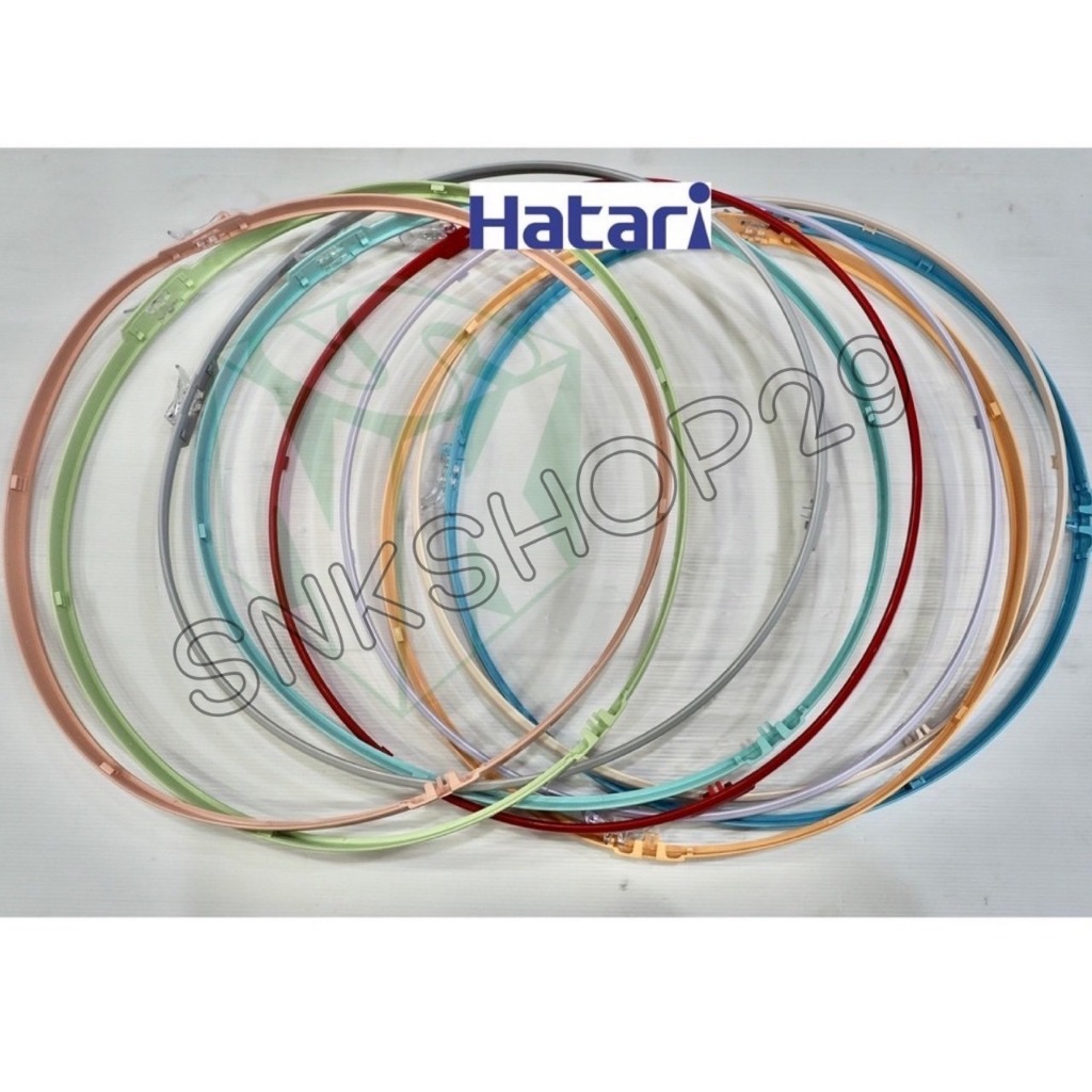 "ขอบรัดตะแกรง" และ "โลโก้" พัดลม Hatari [ฮาตาริ] ขนาดใบพัด 16 นิ้ว