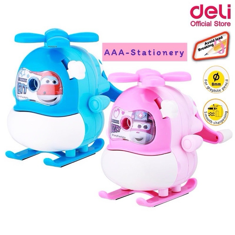 เครื่องเหลาดินสอ เดลี่ Deli No.R10904 ซุปเปอร์วิงส์ SUPER WINGS ที่เหลาดินสอ กบเหลาดินสอ เหลาดินสอ / เหลาสีไม้