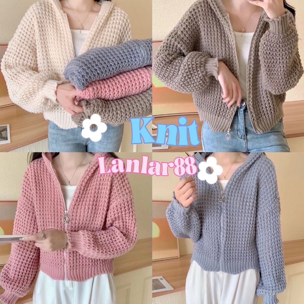 ••พร้อมส่ง•• เสื้อไหมพรม มีฮูด น่ารักมาก ๆ ค่ะ 392