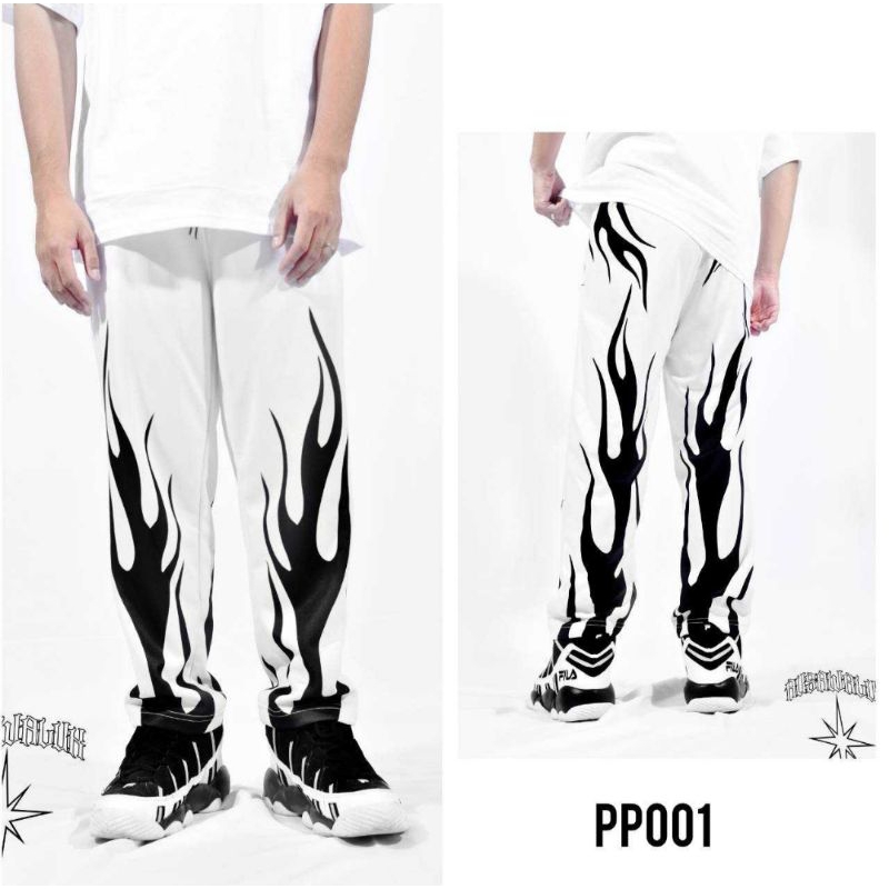 กางเกงขายาว AUSAWALUK พิมพ์ลายสตรีท✨🔥 แนวสตรีทโมเดิร์น (มีหลายลายให้เลือก) กางเกงขายาวลำลอง