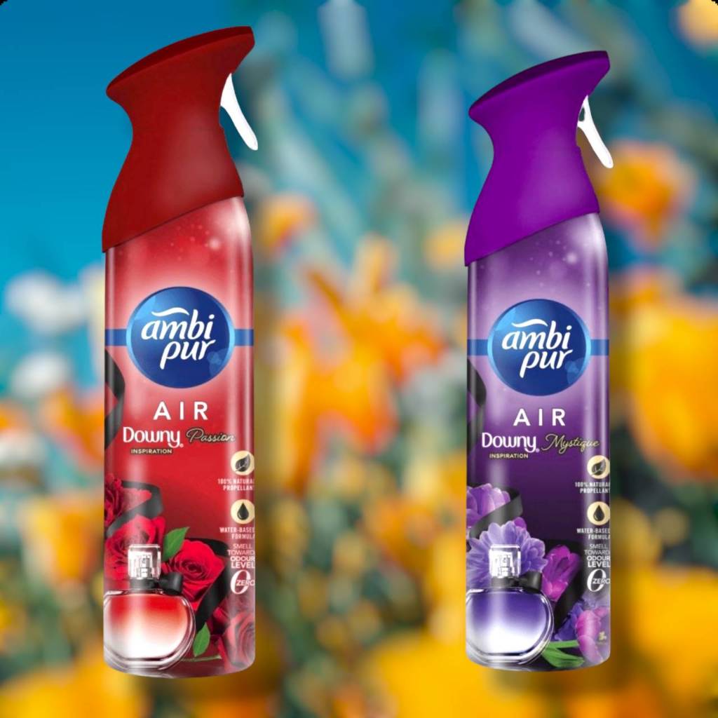 แอมบิเพอร์สเปรย์ปรับอากาศ 185 มล. 2 กลิ่น Ambi Pur Air Downy Inspiration