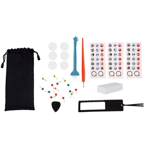 ชุดอุปกรณ์เสริมแผนที่โลก 9 ชิ้น Set Scratch Map/Scratch Map Black Gold