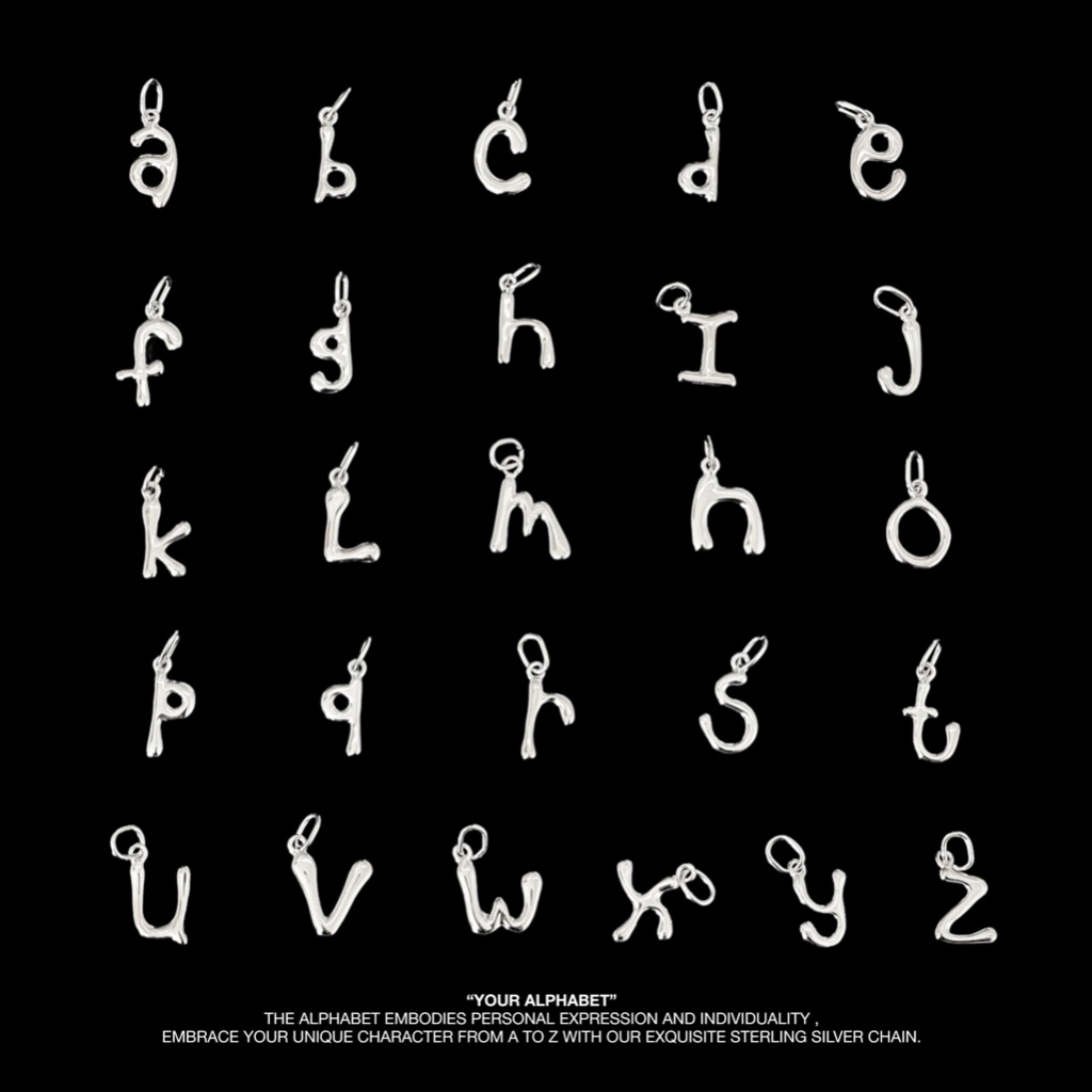 *SALE40%* (pendant,เฉพาะจี้) : YOUR ALPHABET PENDANT silver925 / จี้ตัวอักษร เงินแท้ / YOUR WISHLIST