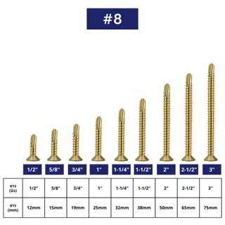IEPERNG สกรูปลายสว่าน #8 แฉก F+(F) ยกกล่อง 1000/500 ตัว สกรูยึดหลังคาซีแพคโมเนีย Self Drilling Screw