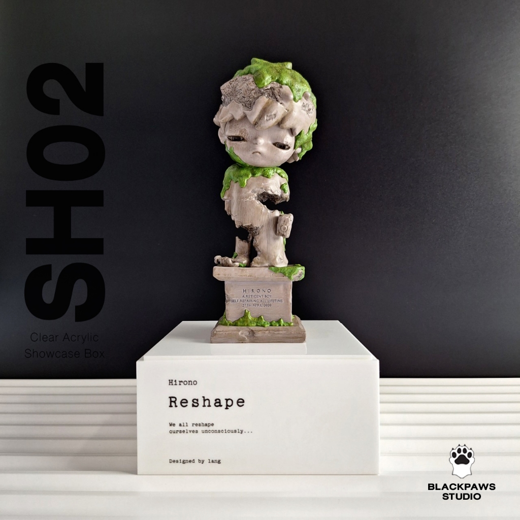 Showcase Box (SH02) - กล่องโชว์โมเดล สำหรับ Art toy Hirono Reshape & Sand 200%
