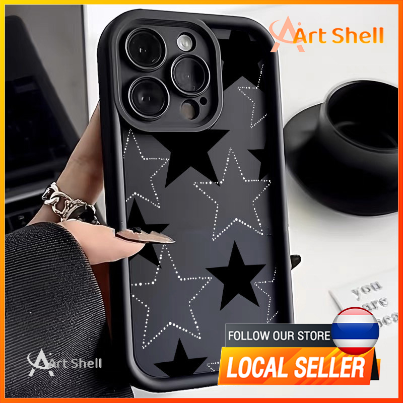 ส่งจากไทย เคส iphone 7P 8P 11 13 14 Pro Max กล้องป้องกันมิตรกับสิ่งแวดล้อมกันกระแทกดอก ลิตเติ้ลสตาร์