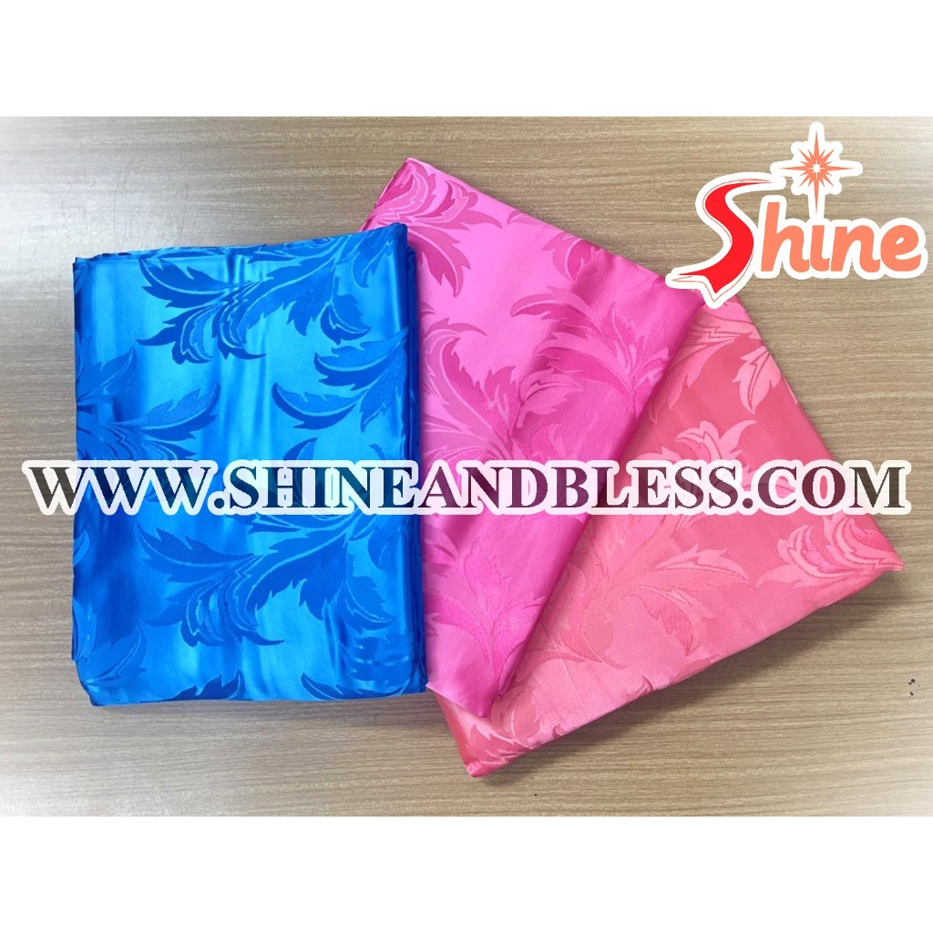 ผ้าแพรแท้ Shine ขนาด 6 ฟุต สีสด