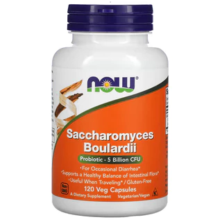 พร้อมส่ง NOW Foods Saccharomyces Boulardii 5 Billion CFU 60 120 Veg Capsules
