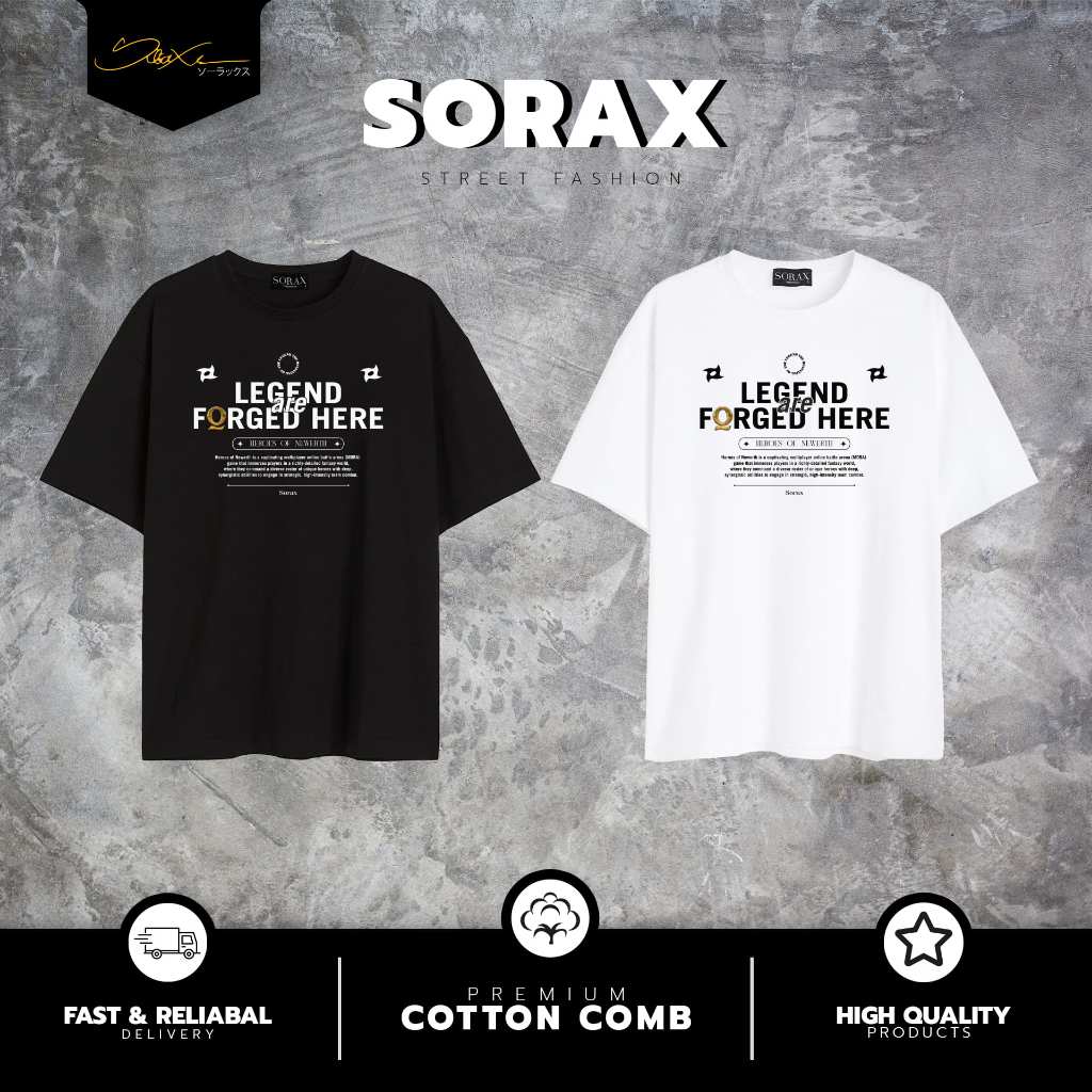 (พร้อมส่ง) เสื้อยืด The Legend ผ้า Cotton Premium Cotton Comb เกรดส่งออก S120