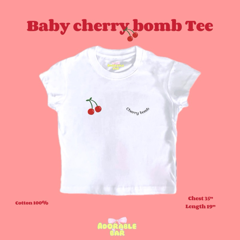 Adorable Bar | เสื้อยืด Cherry bomb Tee