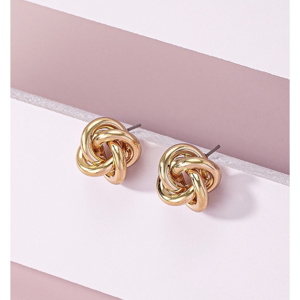 KYM.vibes - Atomic Stud Earrings ต่างหูแป้น ต่างหูมินิมอล