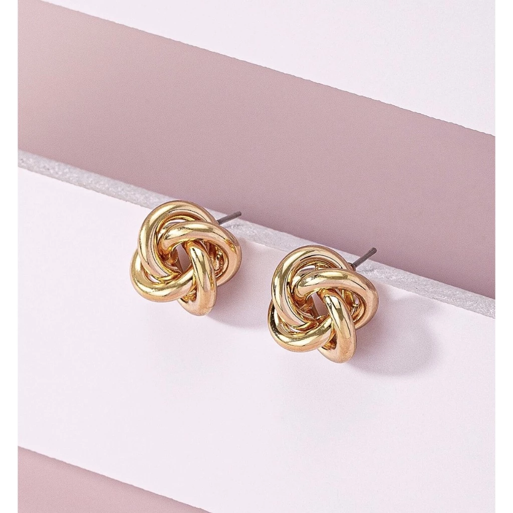 KYM.vibes - Atomic Stud Earrings ต่างหูแป้น ต่างหูมินิมอล