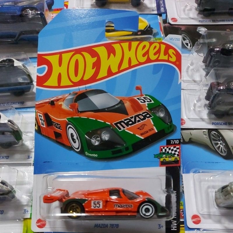Mazda 787B สีส้มเขียว / Hotwheels / Scale 1:64