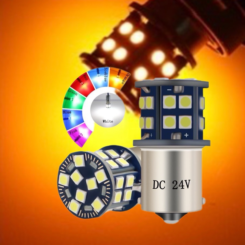 ไฟเลี้ยวแฟลช กระพริบเร็ว รถบรรทุกใส่ได้ทุกรุ่น มีให้เลือกหลายสีขั้ว1จุดบิดตรง 24V. รถบรรทุกแต่ง - รูปที่ 4