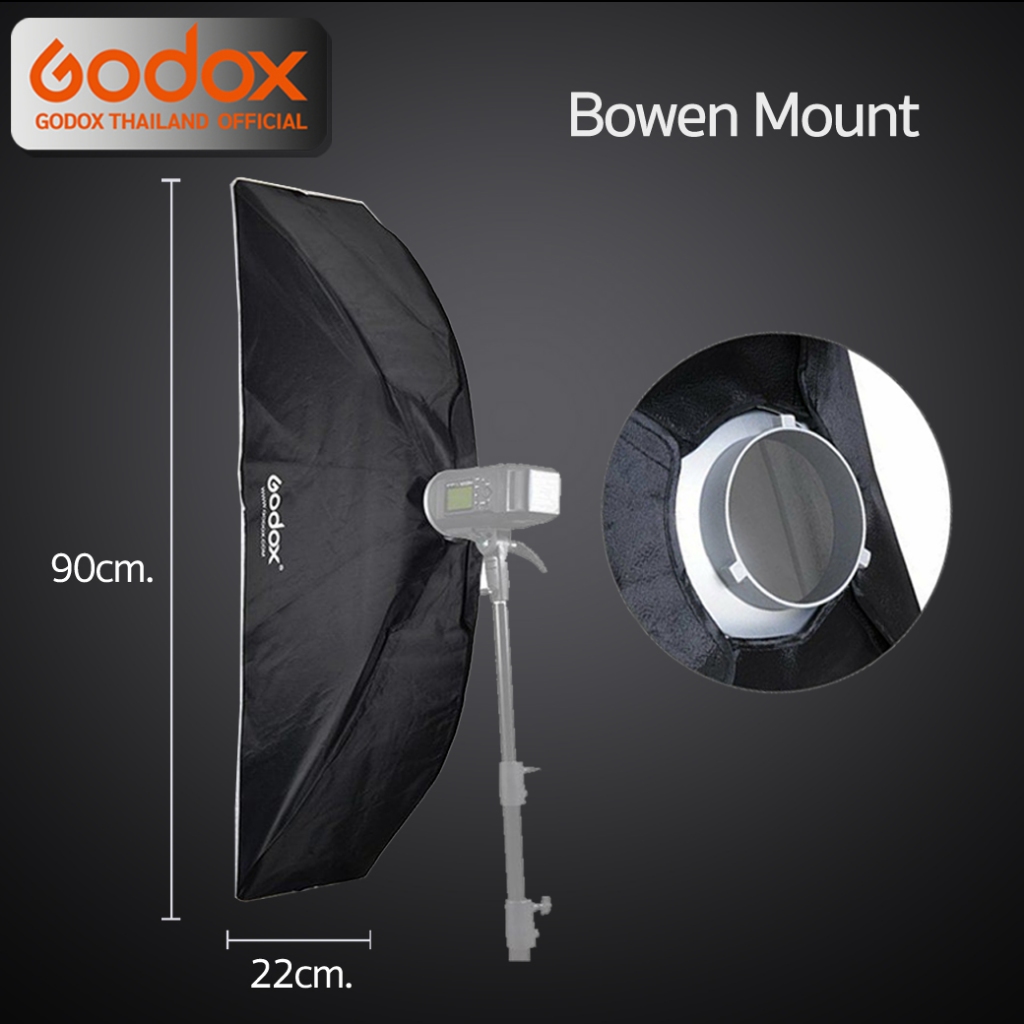 Godox Softbox SB-BW 22*90 cm. Quad Assemble Softbox ( Bowen Mount )
