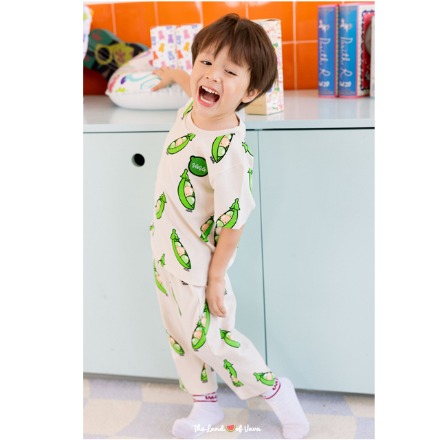 Thelandofvava LOOK11 VNXI2083  ชุดเซ็ตเด็กหญิง EVERYDAY IS A COZY DAY ลิขสิทธิ์แท้จาก vava