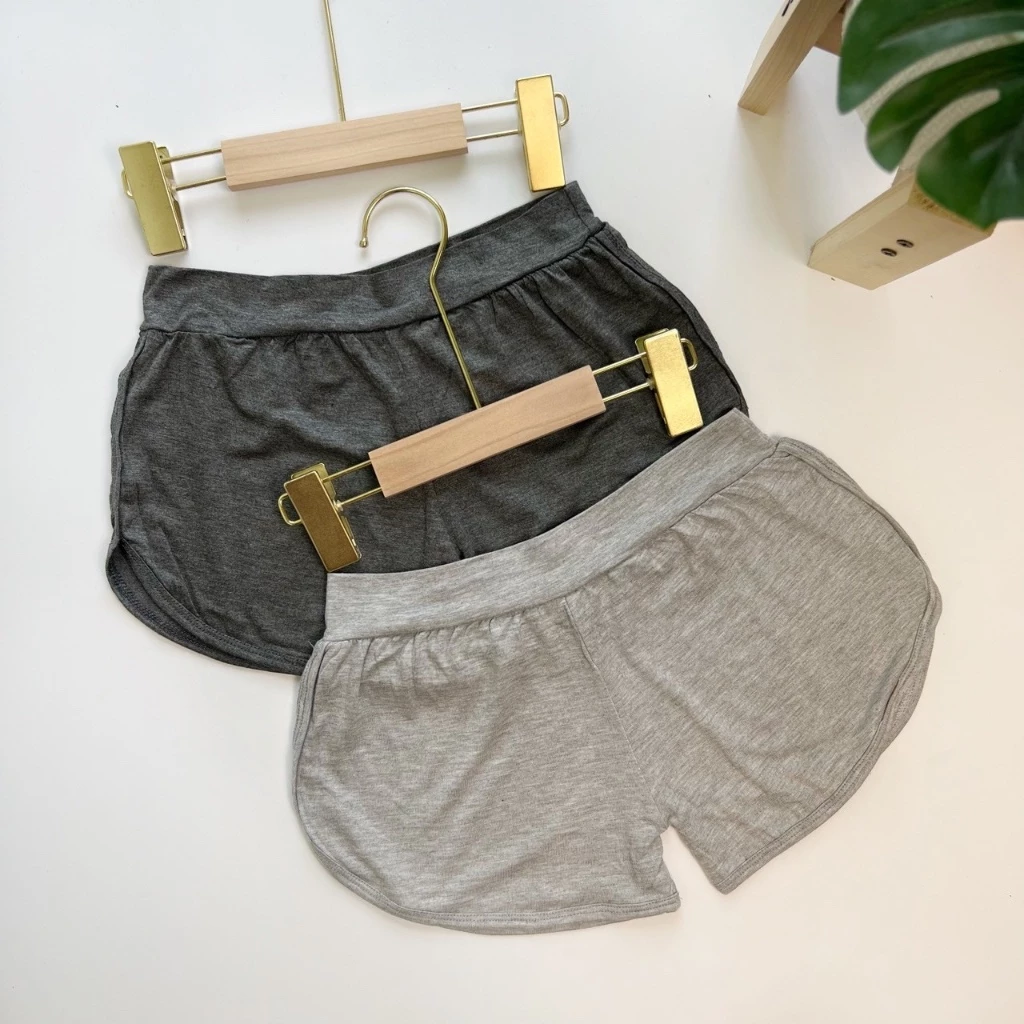 กางเกงขาสั้นเว้า สายฝอ ผ้าเรยอน นุ่มเด้งยืด ใส่ออกกำลังกาย 22-30 พร้อมส่งจากไทย