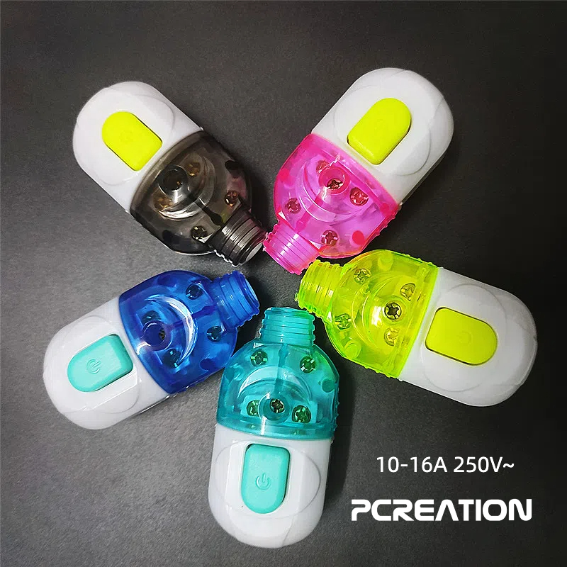 PCREATION สวิตซ์ไฟฟ้ากลางทาง สวิตกลาง สวิตส์ลอย สวิตซ์ 2 ฝั่ง รองรับ 10-16A 250V
