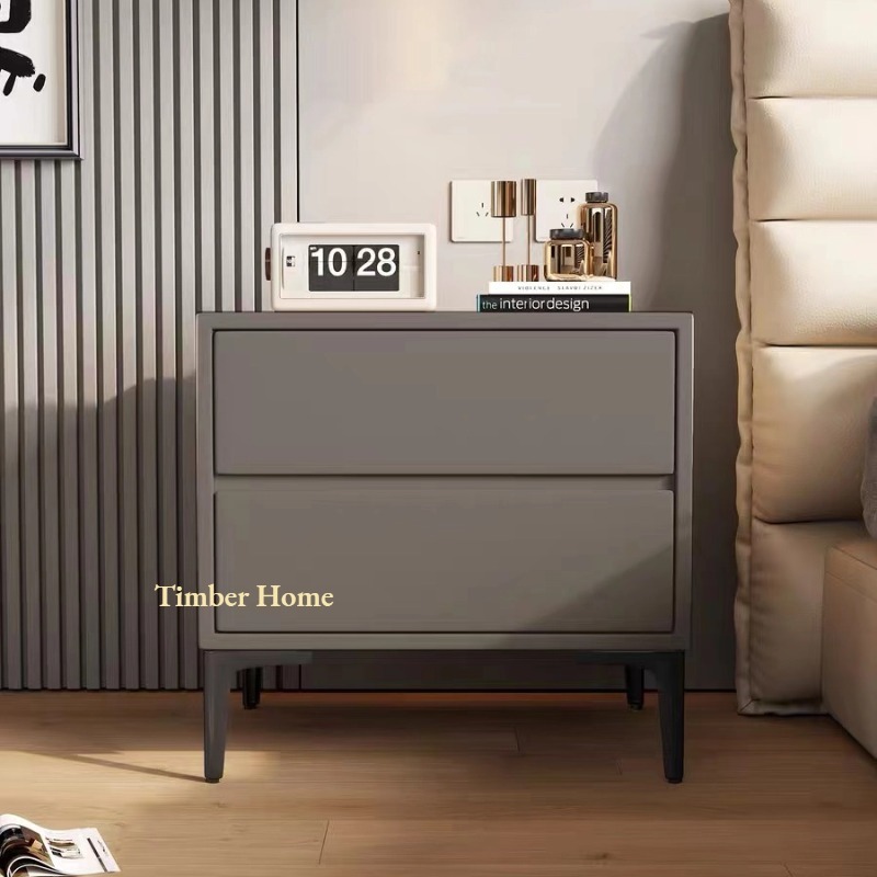 Timber Home ตู้หัวเตียง โต๊ะข้างเตียง ตู้ข้างเตียงห้องนอน ระดับไฮเอนด์ สไตล์มินิมอล