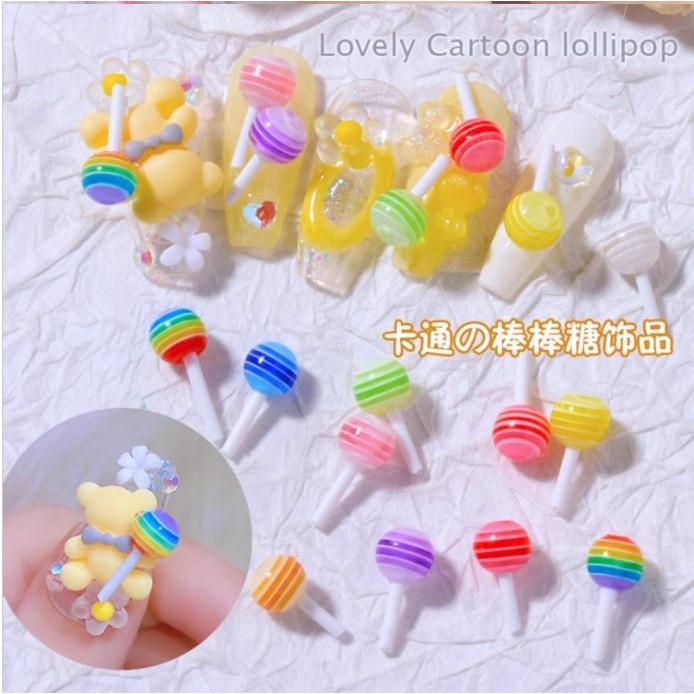 อะไหล่เรซิ่นตกแต่งเล็บรูปอมยิ้ม (ถุง20ตัว) ตกตัวละ 1 บาท [D]