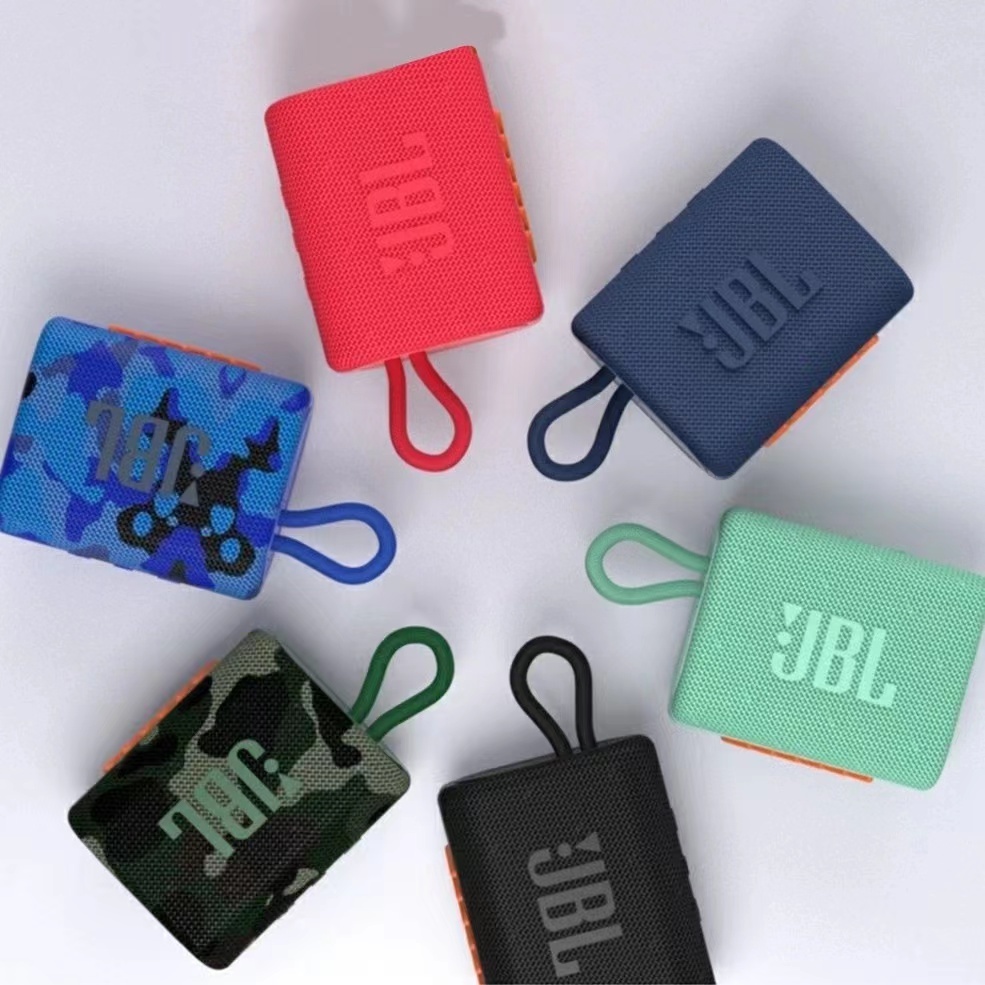 ลำโพงบลูทูธ  ลำโพงไร้สายแบบพกพากันน้ำ GO 3 Wireless Bluetooth Speaker