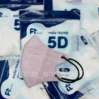 แมส5D คุณภาพพรีเมี่ยม 1 แพ็ค 10 ชิ้น งานหนา หน้ากากอนามัย 5D เเมสหน้าเรียว ใส่สบาย พร้อมส่ง