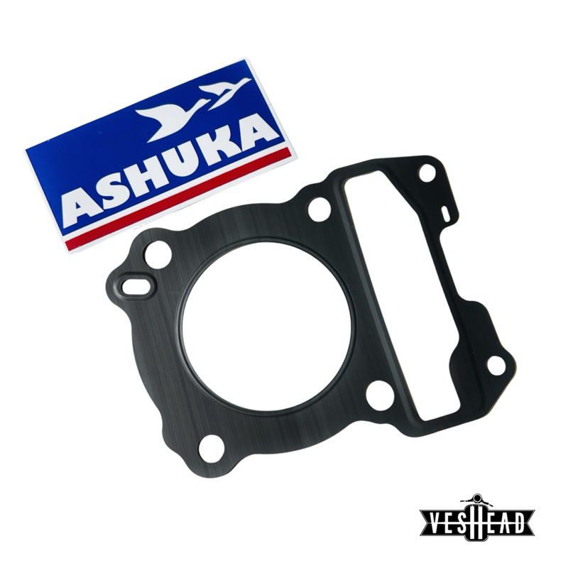 ปะเก็น ฝาสูบ ASHUKA สำหรับ Vespa 150 cc. ลูก 58 , 61 , 63 , 66 มม. ประเก็น นิว เวสป้า